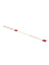 2 volleyball net antennae on a white background.